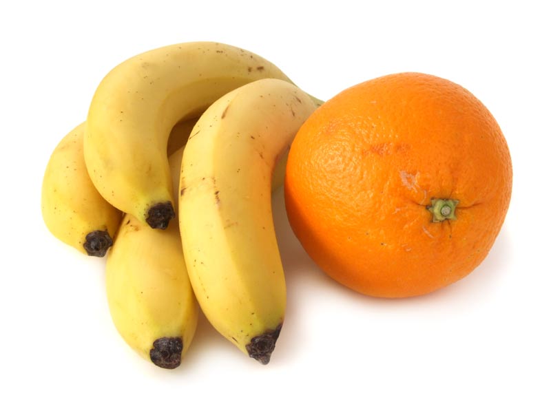 Simsalaseo als Banane und Orange