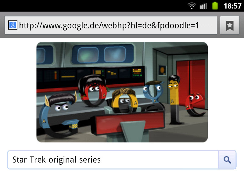 Star Trek - original series (Google-Doodle)
