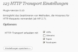 Plugin 123 HTTP Transport
