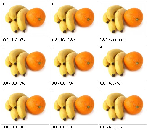 Bananen und Orangen - Bilderübersicht