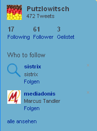Twitter: Who to follow - stabil