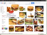 Google-Bildersuche: Burger mit Pommes