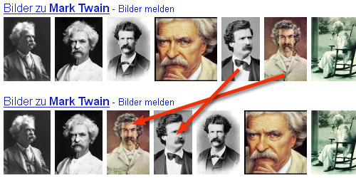 Mark Twain Bilder in Bewegung