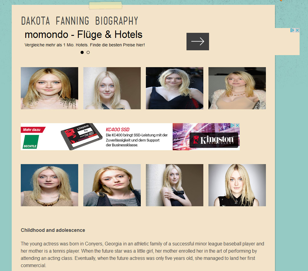 artcreationforever.com – Dakota Fanning Biography