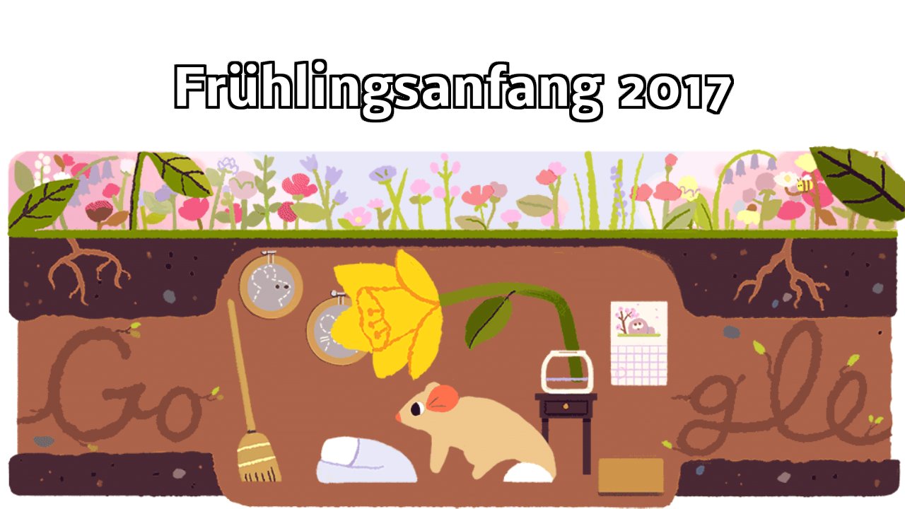 Frühlingsanfang 2017 (Google Doodle)