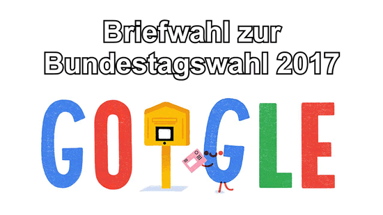 Briefwahl – Bundestagswahl 2017 (Google-Doodle)