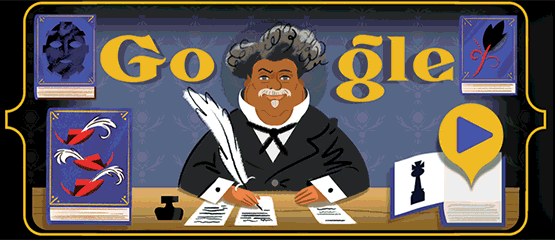 Alexandre Dumas – Google Doodle